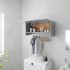 Armario de madera contrachapada gris hormigón 70x32,5x35