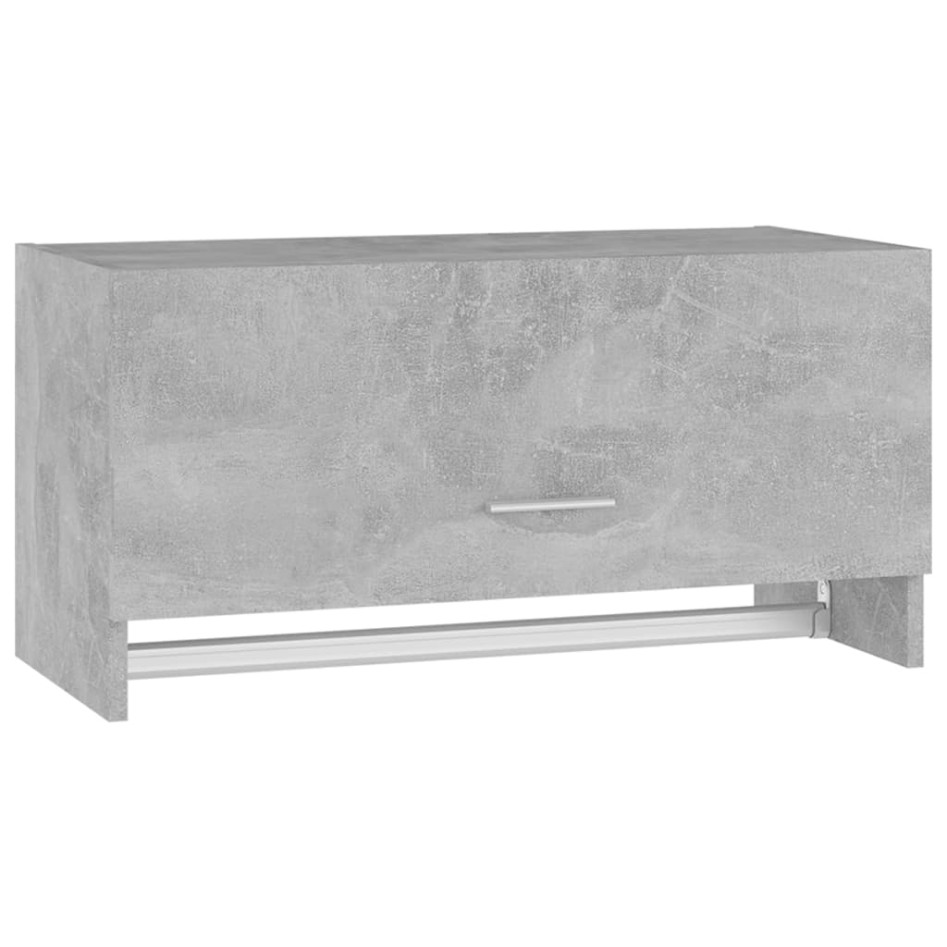 Armario de madera contrachapada gris hormigón 70x32,5x35