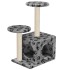 Rascador para gatos con poste de sisal 60 cm huellas