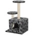 Rascador para gatos con poste de sisal 60 cm huellas
