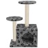 Rascador para gatos con poste de sisal 60 cm huellas