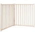 Puerta para perros plegable 2 paneles madera de abeto 160