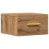 Mesita de noche de pared color roble artisan 35x35x20