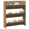 Zapatero de pared madera ingeniería roble artisan 80x18x90 cm