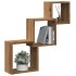 Estante cubos pared madera ingeniería roble artisan 68x15x68