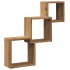 Estante cubos pared madera ingeniería roble artisan 68x15x68