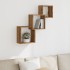 Estante cubos pared madera ingeniería roble artisan 68x15x68