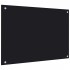 Protección salpicaduras cocina vidrio templado negro 70x50