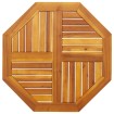 Tablero de mesa octogonal madera maciza de acacia 70x70x2 cm