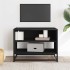 Mueble de TV madera de ingeniería y metal negro 61x40x46