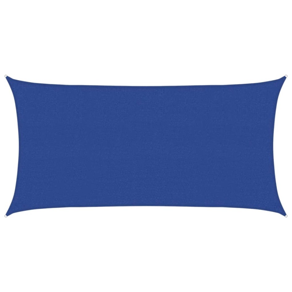 Toldo de vela HDPE azul 160 g/m² 2x4