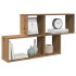Estante de pared madera ingeniería roble artisian 100x18x53