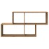 Estante de pared madera ingeniería roble artisian 100x18x53