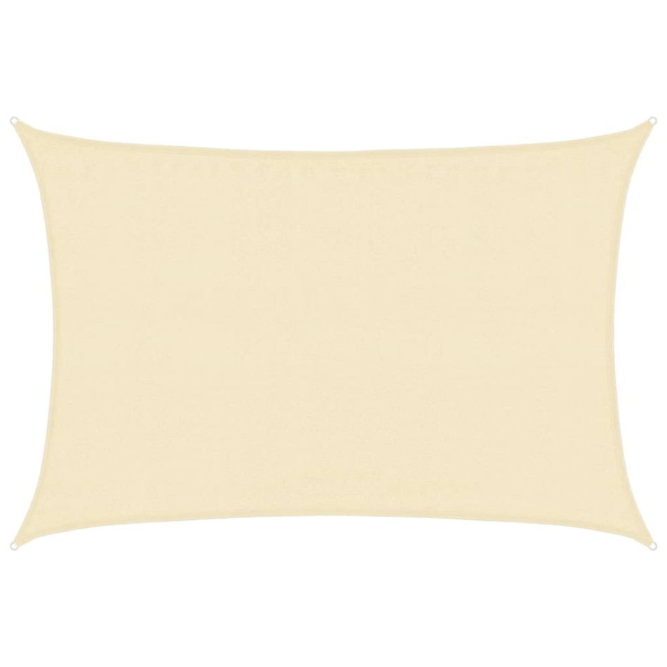 Toldo de vela crema HDPE 160 g/m² 3,5x4,5