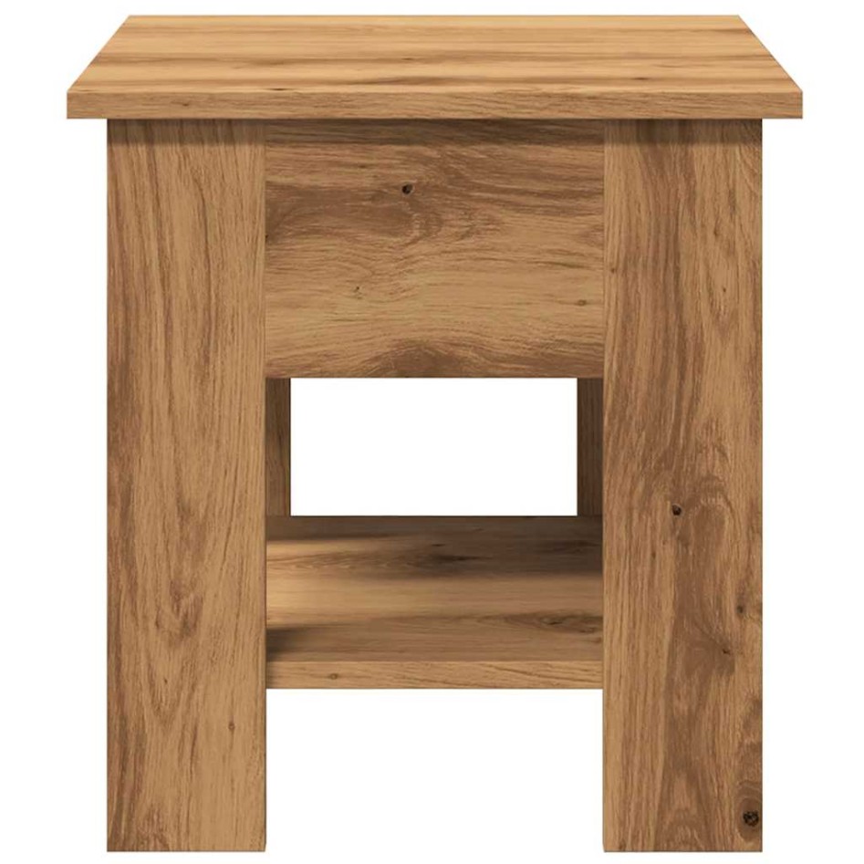 Mesa de centro madera de ingeniería roble artisan 40x40x42