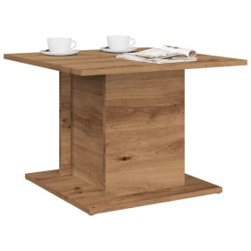 Mesa de centro madera ingeniería roble artisan 55,5x55,5x40