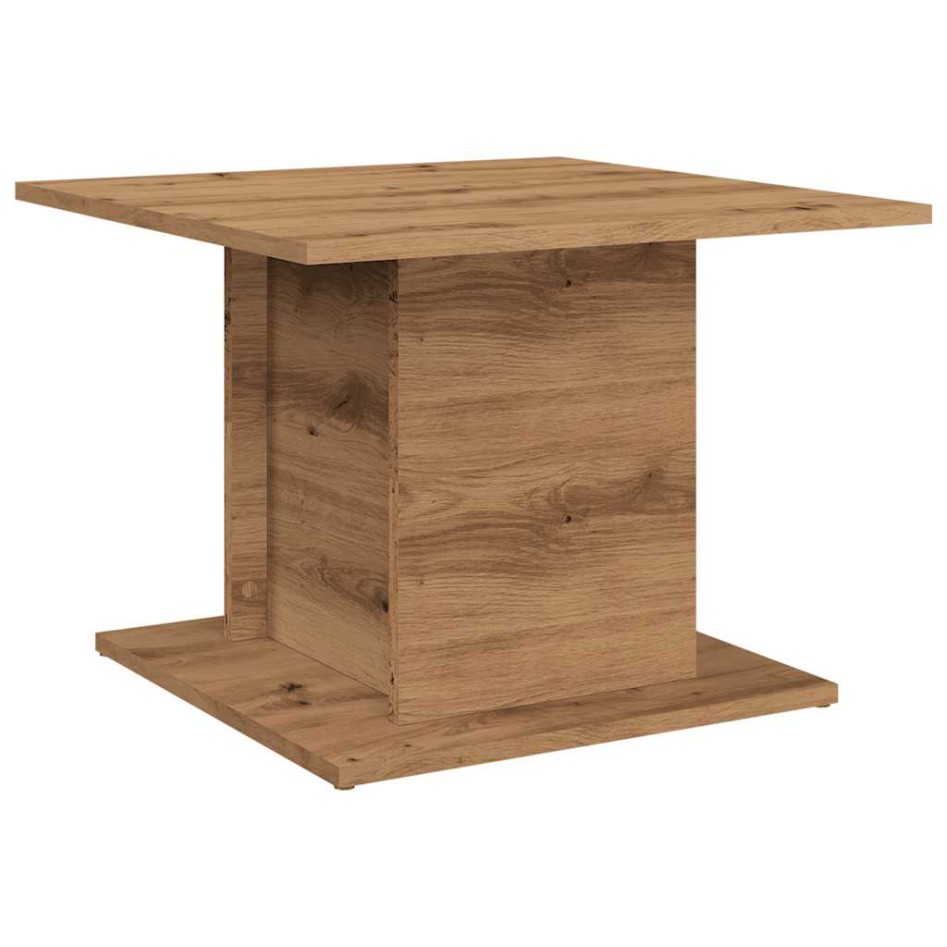 Mesa de centro madera ingeniería roble artisan 55,5x55,5x40