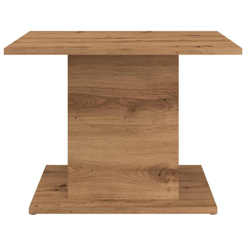 Mesa de centro madera ingeniería roble artisan 55,5x55,5x40