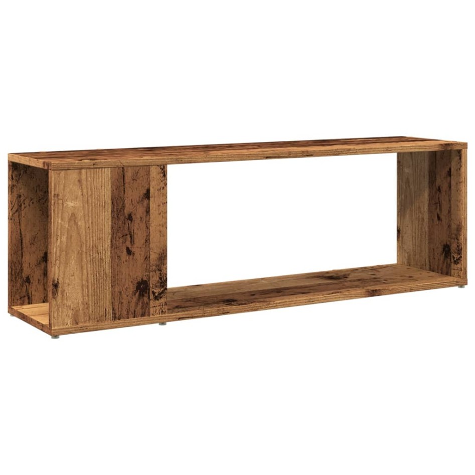 Mueble para TV madera ingeniería madera envejecida 100x24x32