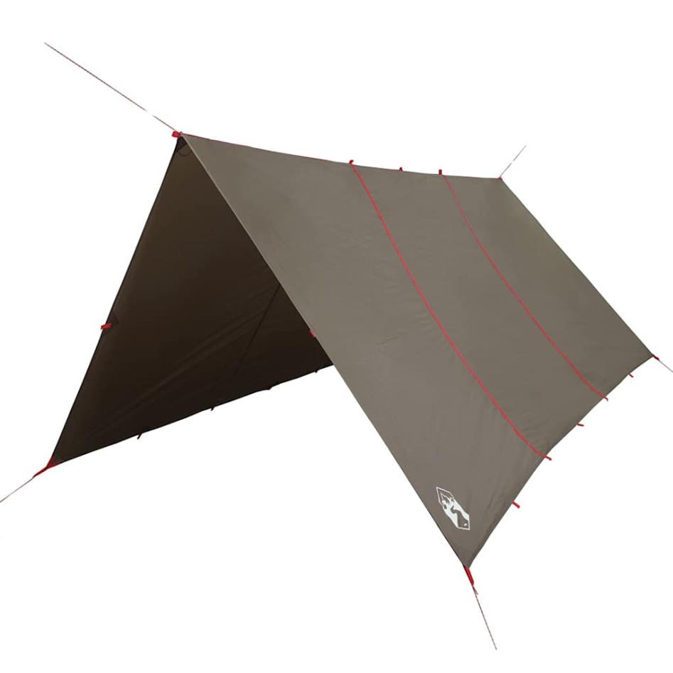 Lona de camping impermeable marrón 451x420