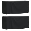 Cubiertas muebles jardín 2 uds impermeable 420D 180x70x90 cm