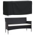 Cubiertas muebles jardín 2 uds impermeable 420D 180x70x90