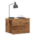 Mesita de noche de pared madera envejecida 40x32x30