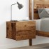 Mesita de noche de pared madera envejecida 40x32x30