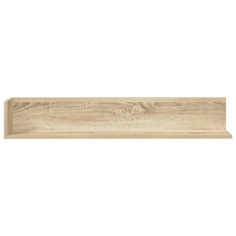 Estantes pared 2 uds madera roble Sonoma 100x16,5x16,5