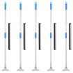 Escobillas de suelo 5 uds acero y goma 45,5x119,5 cm