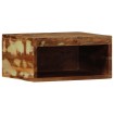 Mueble de TV de pared madera maciza reciclada 40x30x19 cm
