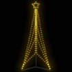VidaXL Árbol de Navidad LED 483 LEDs blanco cálido 240 cm