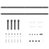 Kit de puerta corredera de armario acero carbono 200