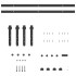 Kit de puerta corredera de armario acero carbono 152