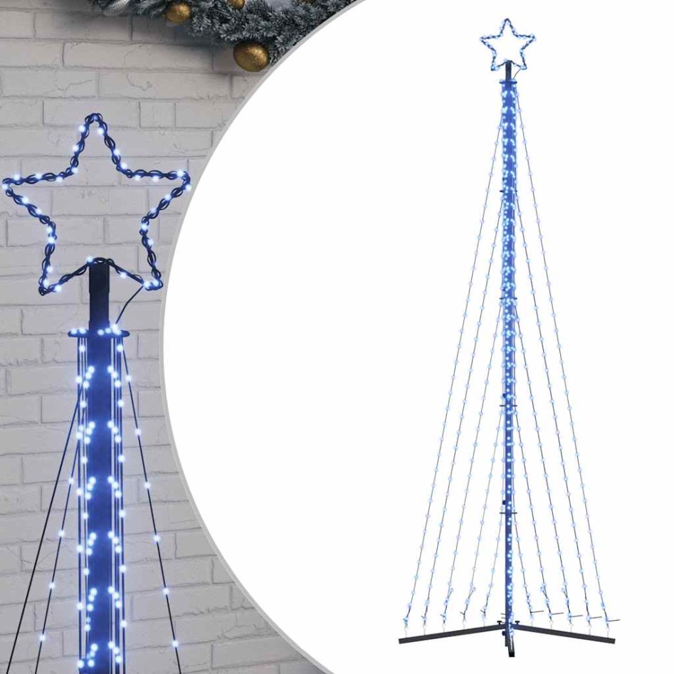 Árbol de Navidad LED 495 LEDs azul 300,5