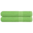 Toallas de sauna 2 uds verde manzana 80x200 cm 360 gsm