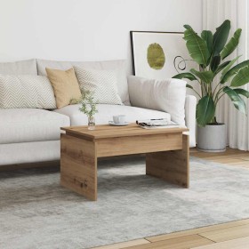 Mesa de centro madera de ingeniería roble artisan 68x50x38