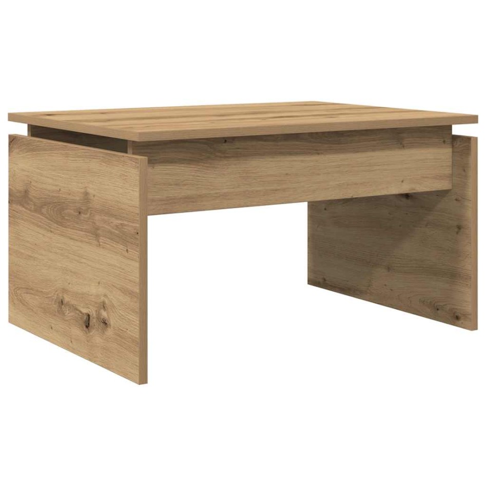 Mesa de centro madera de ingeniería roble artisan 68x50x38