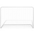 Portería de fútbol con red acero blanco 182x61x122