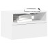 Mesita de noche de pared blanco 45x26x28,5