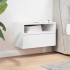 Mesita de noche de pared blanco 45x26x28,5