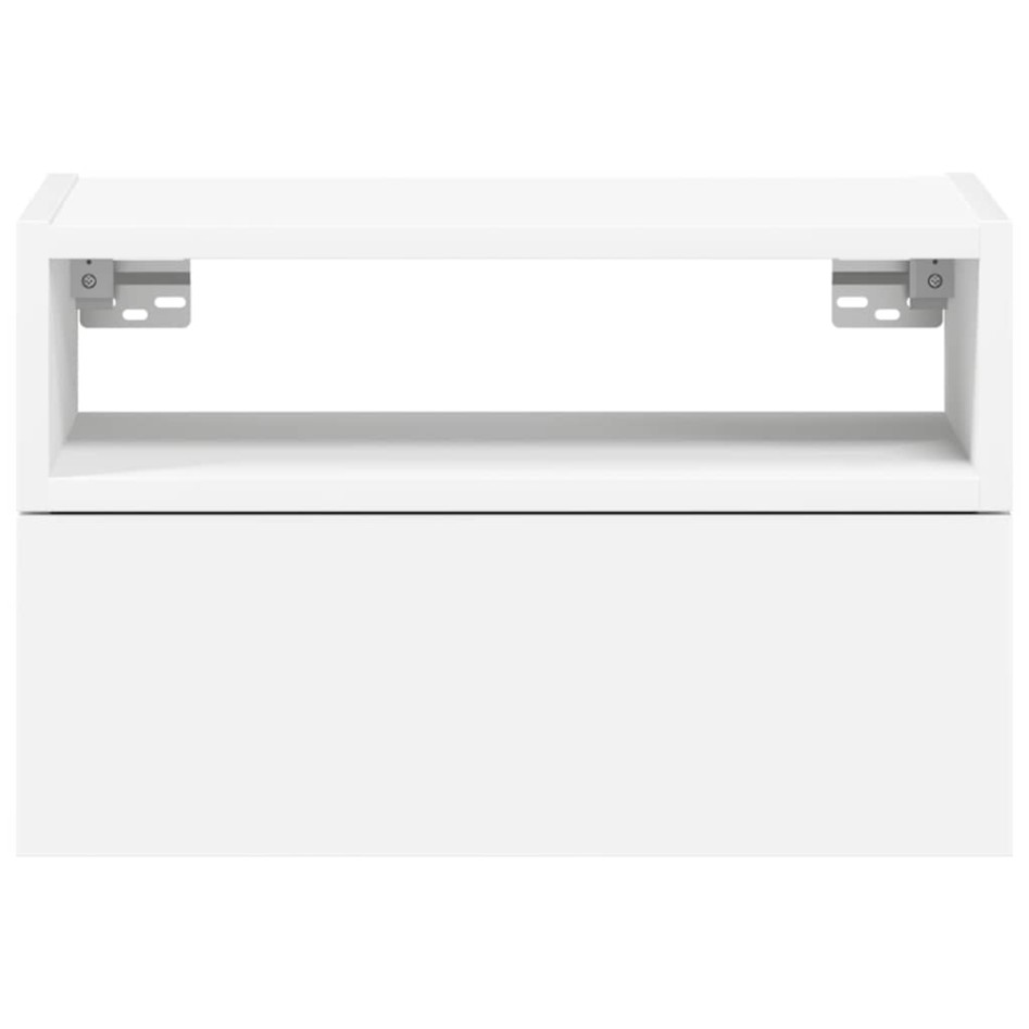 Mesita de noche de pared blanco 45x26x28,5