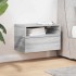 Mesita de noche de pared color gris sonoma 45x26x28,5