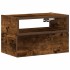 Mesita de noche de pared color roble ahumado 45x26x28,5