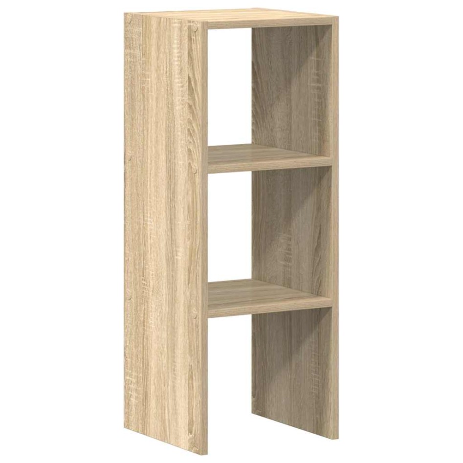 Librería apilable madera contrachapada roble sonoma 30x30x80