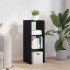 Librería apilable madera contrachapada roble negro 30x30x80