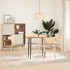 Tablero de mesa ovalado madera maciza de roble 80x40x2