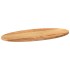Tablero de mesa ovalado madera maciza de roble 80x40x2