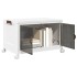 Caja de almacenaje apilable con ruedas 75 L 64x40x41