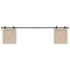 Kit de puerta corredera de armario acero carbono 213